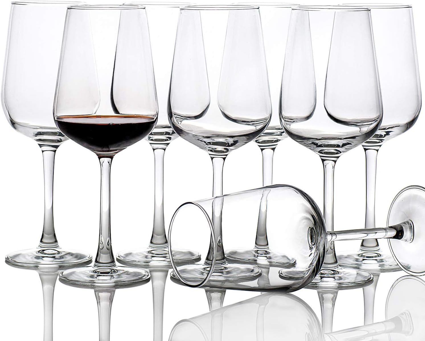 Wine Glasses Set of 8, 16 Ounce Red Wine Glasses, Sturdy and Durable