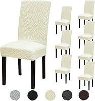Vista 183 de Juego de 6 fundas elásticas para sillas de comedor, extraíbles y lavables, para sillas de comedor, hotel, ceremonia