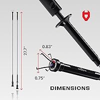 Vista 9 de NoCry Herramienta de recogida de garra magnética flexible con luz LED brillante - Herramienta de recogida magnética retráctil de 27.7 pulgadas