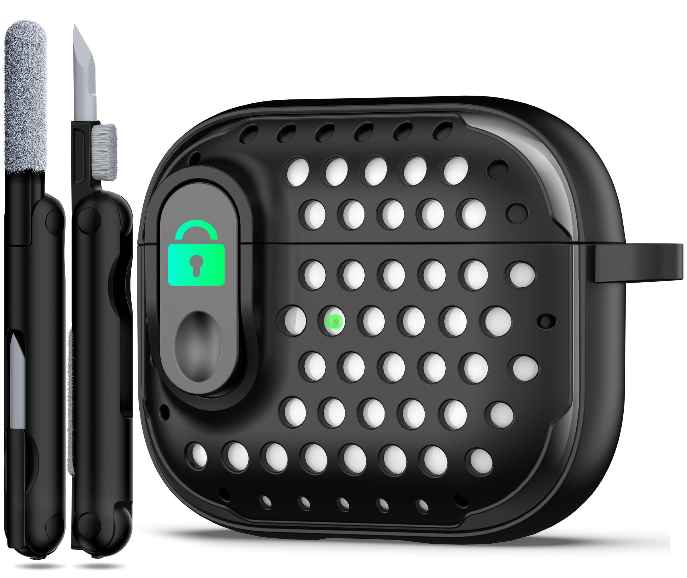 RFUNGUANGO Compatible with Airpods 2nd /1st Case,Automatic Pop-up with Safety Lock Clip, Full Body Shockproof Hard Case with Keychain Compatible with AirPods case,starry sky — view 25