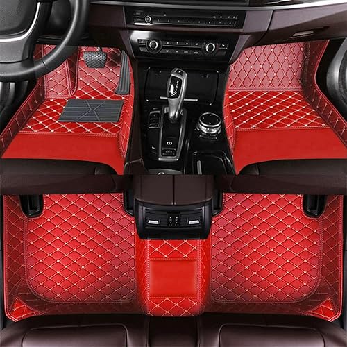 Miniatura 2 de ZPXJSM Alfombrillas personalizadas de cuero negro y rosa para automóvil SUV camión y deportivo protección para todo tipo de clima para adaptarse a