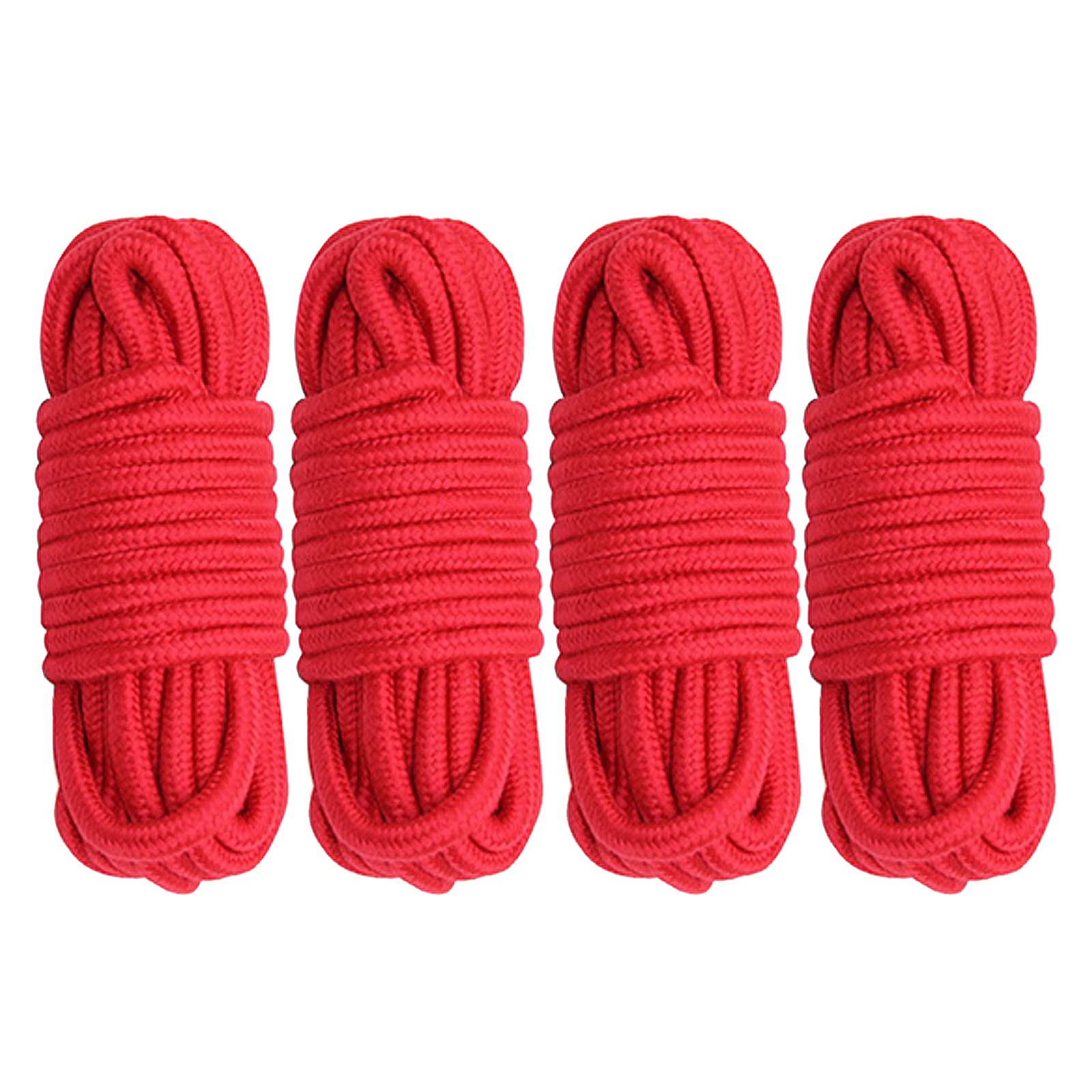 Cordoncino Di Cotone Intrecciato Jukway - 8 Mm Spessore, 10 Metri, Rosso O Nero, Per Fai Da Te E Decorazioni - Foto 5