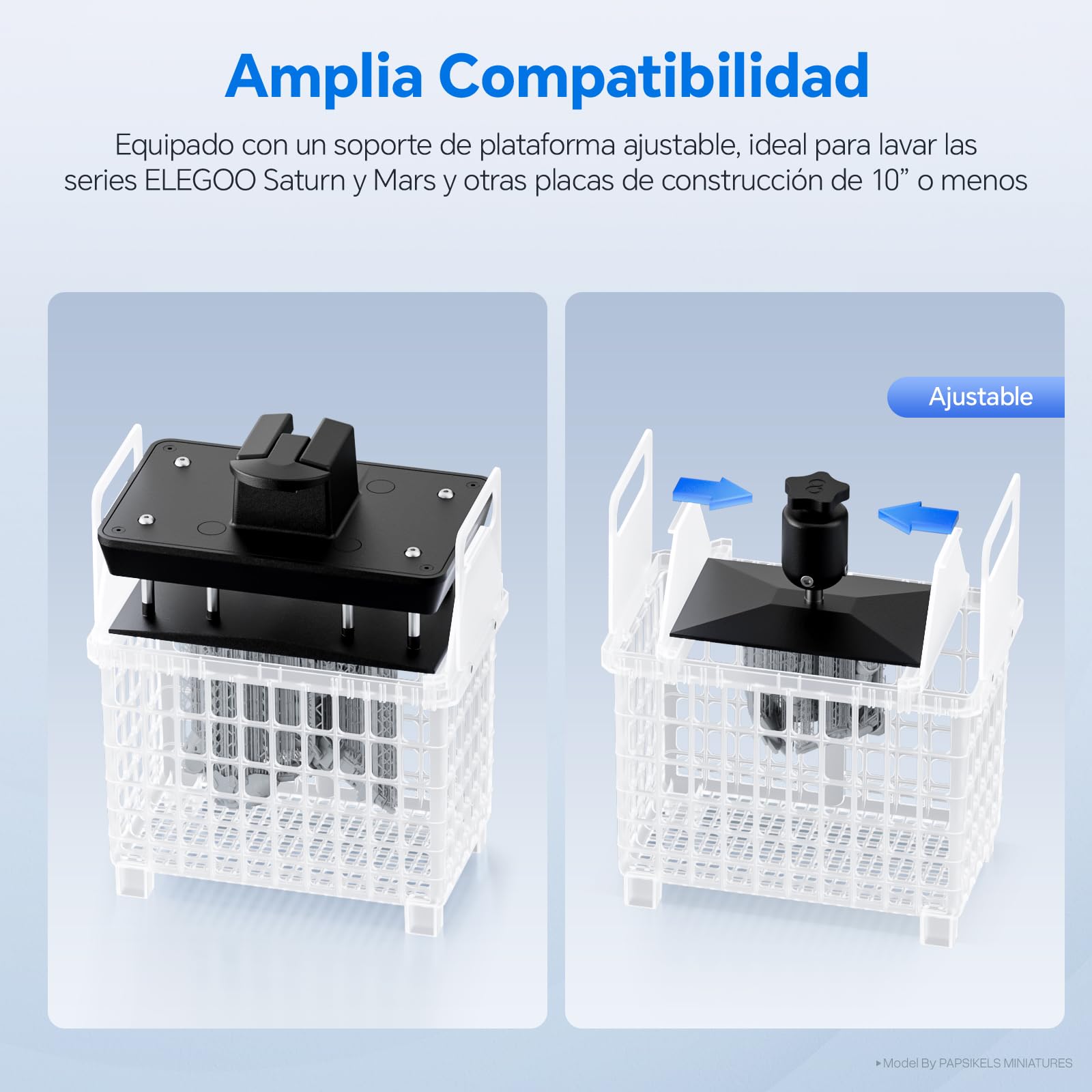 ELEGOO Mercury Plus V3.0, Estación de Lavado y Curado 2 en 1 | 7.5 L de capacidad, 24 luces UV 405 nm, giro 360°, compatible con Mars y Saturn