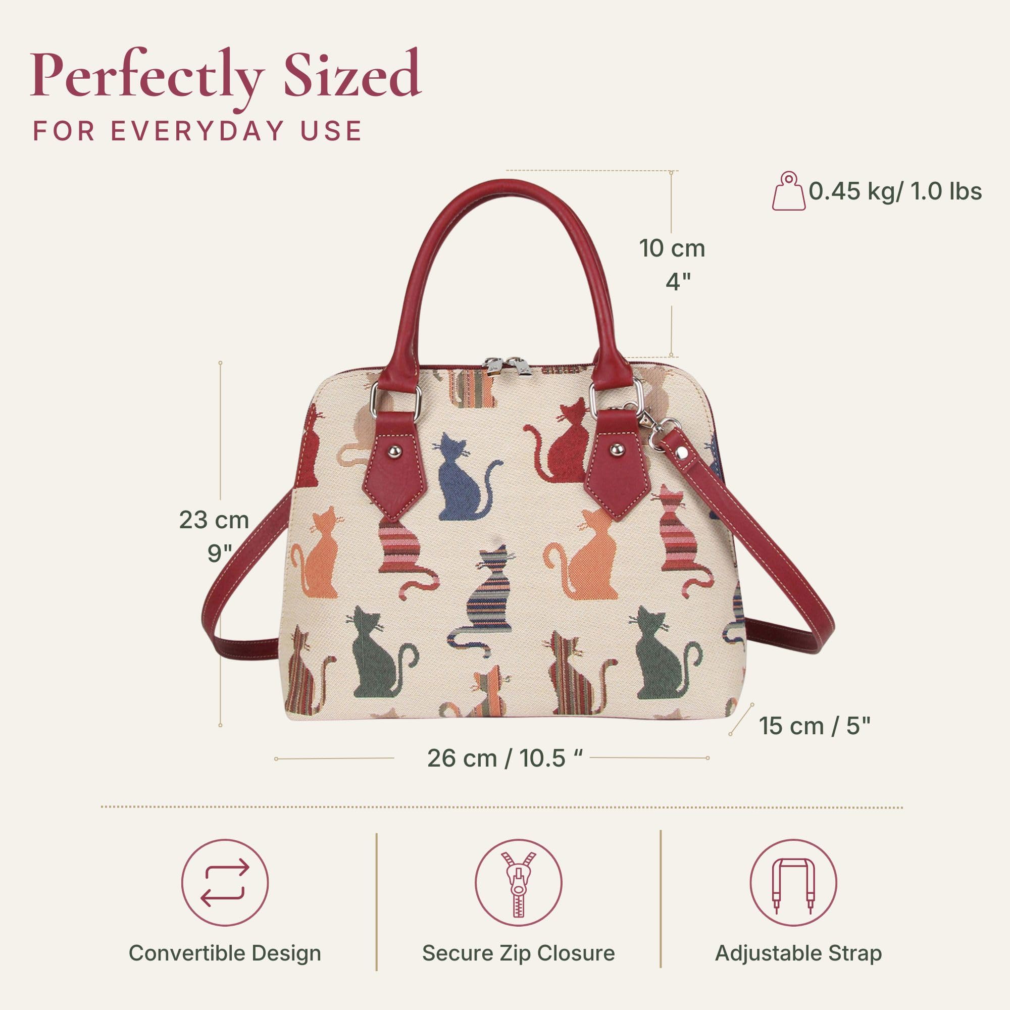 Tapisserie Siganre Sac à Main Femme, Sac D'épaule, Sac Porté épaule, Sac Bandoulière Femme avec des dessins d'oiseaux