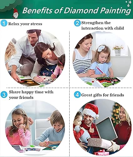 Miniatura 7 de Kits de pintura de diamantes 5D para adultos, gatos que pescan peces de colores, pintura de diamantes de taladro completo, arte redondo, arte de