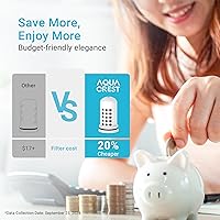 Vista 7 de AQUA CREST Filtro de agua compatible con sistemas de dispensador y jarra Lifestraw® Home, repuesto para filtro de agua Lifestraw®, reduce el cloro