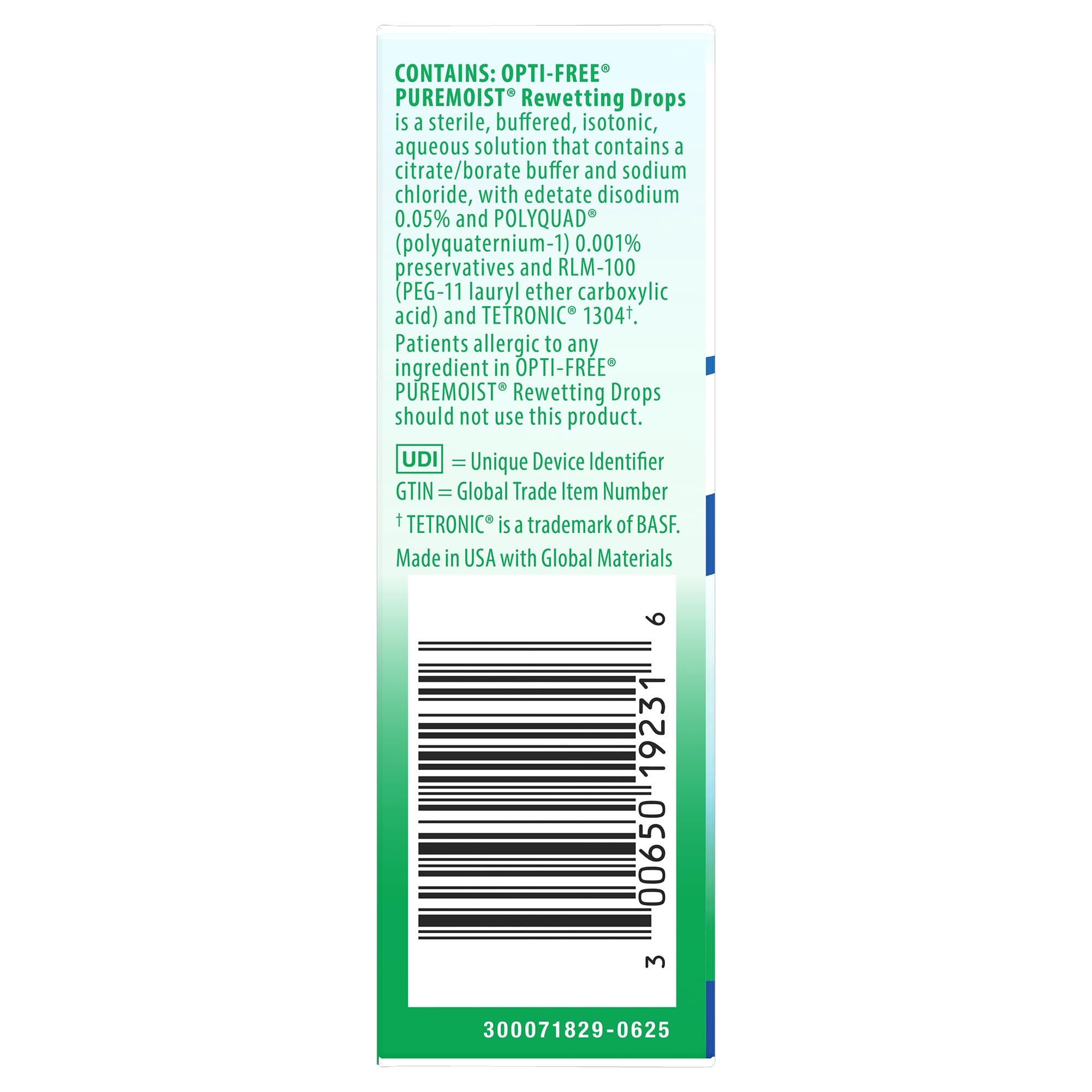 OPTI-FREE Puremoist Contact Lens Rewetting Drops, 12 mL — Amazon image 6