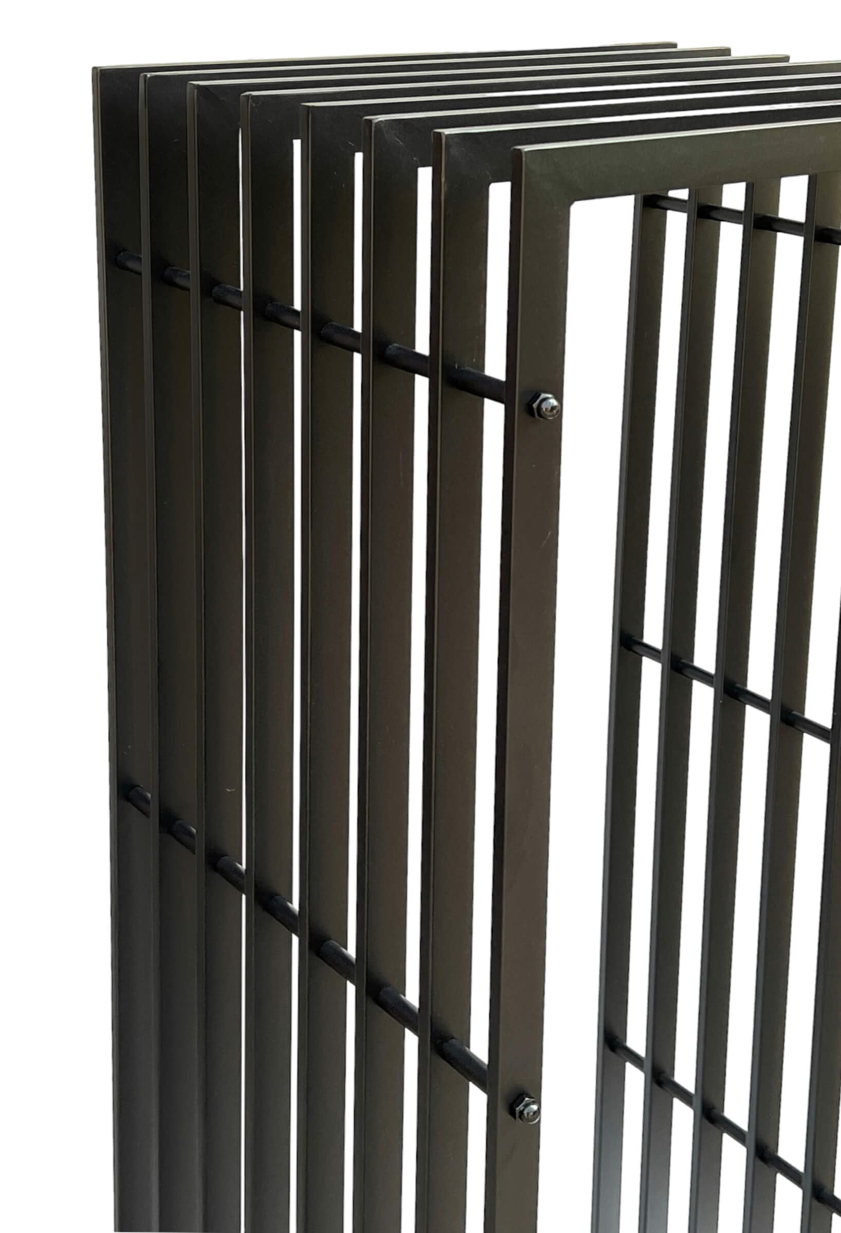 DanDiBo Scaffale per legna da ardere, interno in metallo, nero, 96430, 150 cm