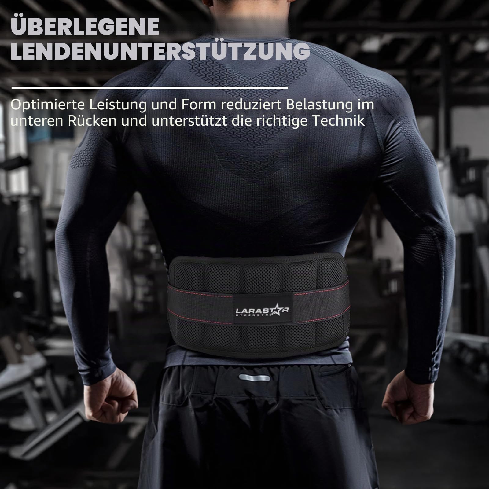 Belt for Belt Squat Dip Belt Weighted Pull Up, Heavy Duty with Structured Back Support and Squat Machine Compatible