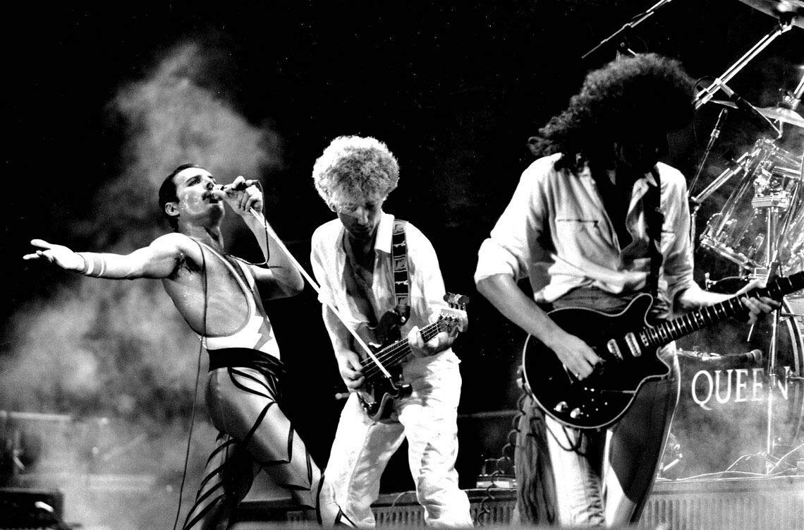 Queen Rock Band - Stampa artistica su tela incorniciata, varie misure (A1 81,3 x 61 cm)