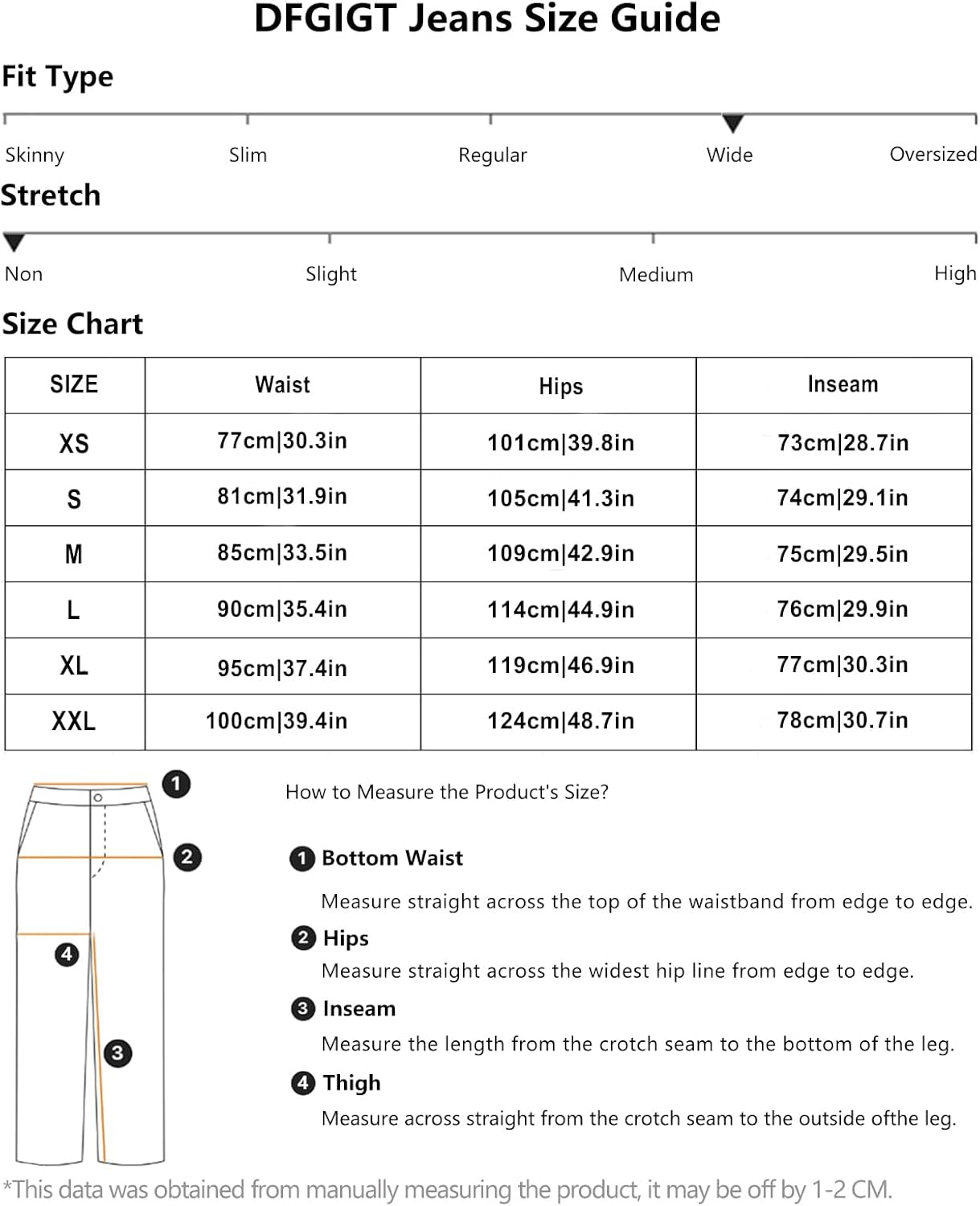 Men's Wide Leg Regual Fit Y2K Jeans Hip Hop Streetwear Denim Pants Casual Skateboard Trousers - Image 6