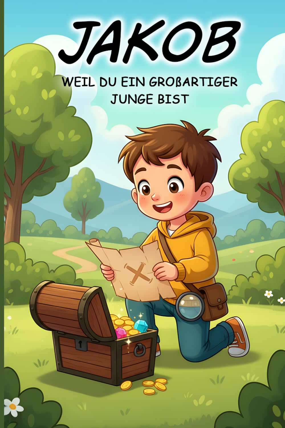 Jakob – Weil du ein großartiger Junge bist: Personalisiertes Kinderbuch für Jungen ab 3 Jahren über Mut, Gefühle und Selbstvertrauen: Tolle ... für Jungen im Alter von 3 4 5 6 7 Jahren