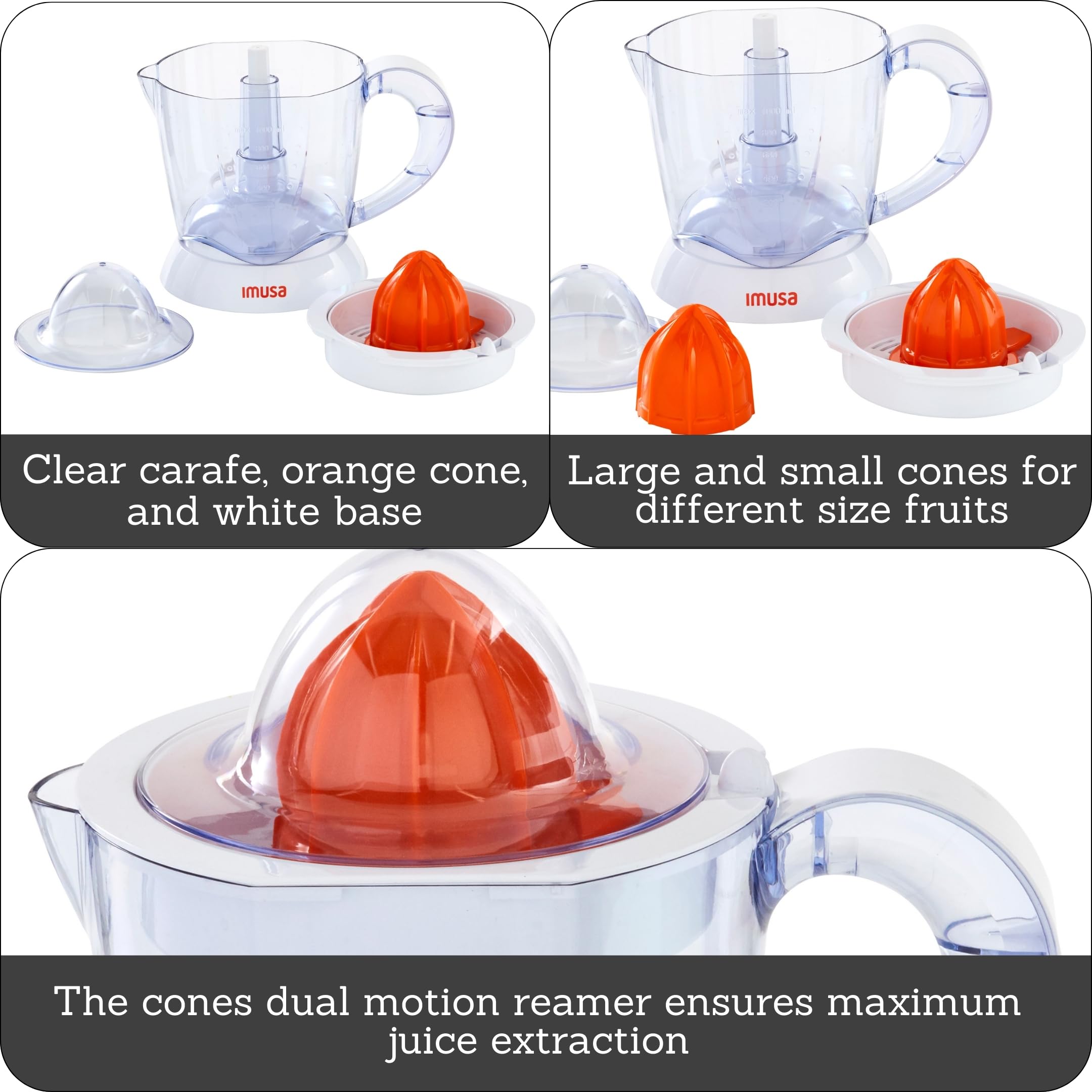 IMUSA 34oz Electric Citrus Juicer - Detailed View