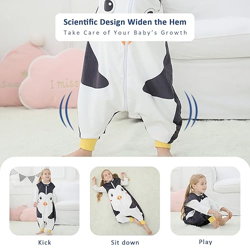 Miniatura 5 de MICHLEY - Saco de dormir para bebé con pies, manta de invierno y primavera para bebés