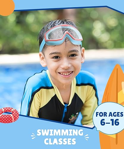 Miniatura 2 de Gafas de natación para niños, gafas de natación para niños, 3 unidades de gafas de natación de agua para niños y niñas, antivaho UV400