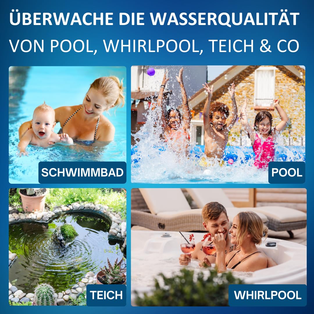 100 tabletek testowych Rapid do testera wstrząsów, 50 x pH Phenol Red, 50 x DPD1, bez chloru, tester wody basenowej, trwałość 10 lat