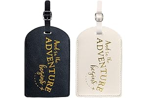 Personalized Faux Leather Luggage Tags - Perfect for Brides