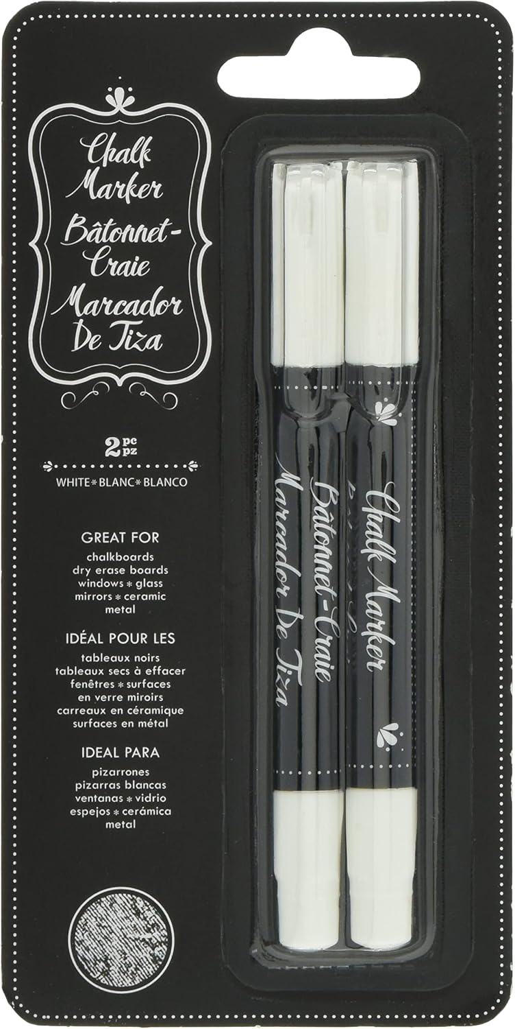 American Crafts Erasable Chalk Makers (White)