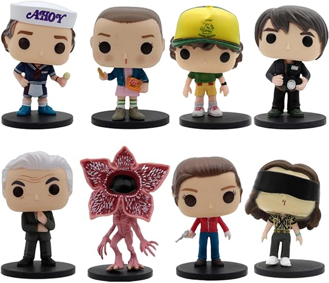 Strangers Things Pop Figures,Merchandise Gift Toy Figures Character Doll Toy Collectible Models for Home Decors Bobblehead Doll Collectible Model Toys for Kids and Adults