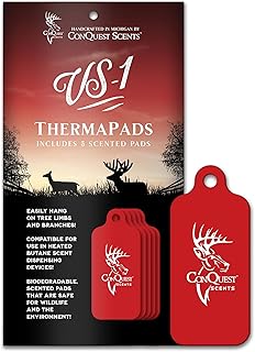 Conquest Scents ThermaPads – Deer Attractant Hunting Scent Pads for Pre-Rut, Rut & Post-Rut Use, Long-Lasting & Compatible with Heated Dispenser