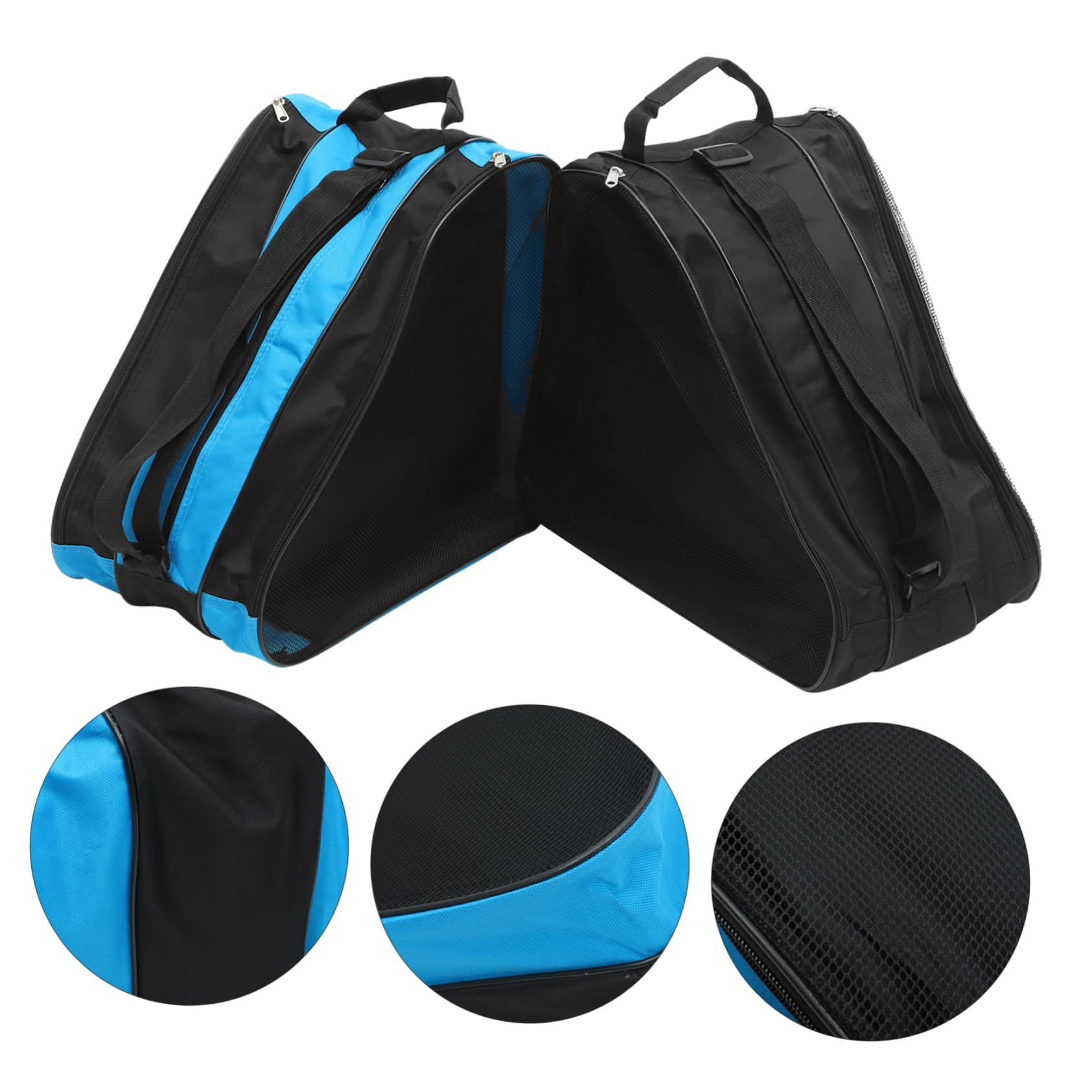 Borsa Porta Pattini a Rotelle 2 Pezzi, Zaino Rotelle in Materiale Traspirante, Contenitore Antiusura per Scarpe da Pattinaggio, per Trasporto e Conservazione Sportiva