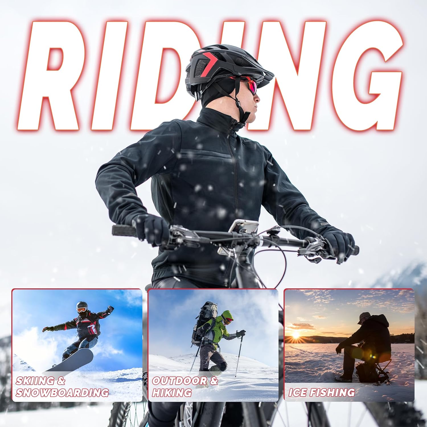 Savior Heated Glove Liners,Electric Heated Thin Gloves with Remaining Power Display,Rechargeable Hand Warmers,Suitable for Winter Driving,Ski,Running,Cycling, Hunting - Image 6