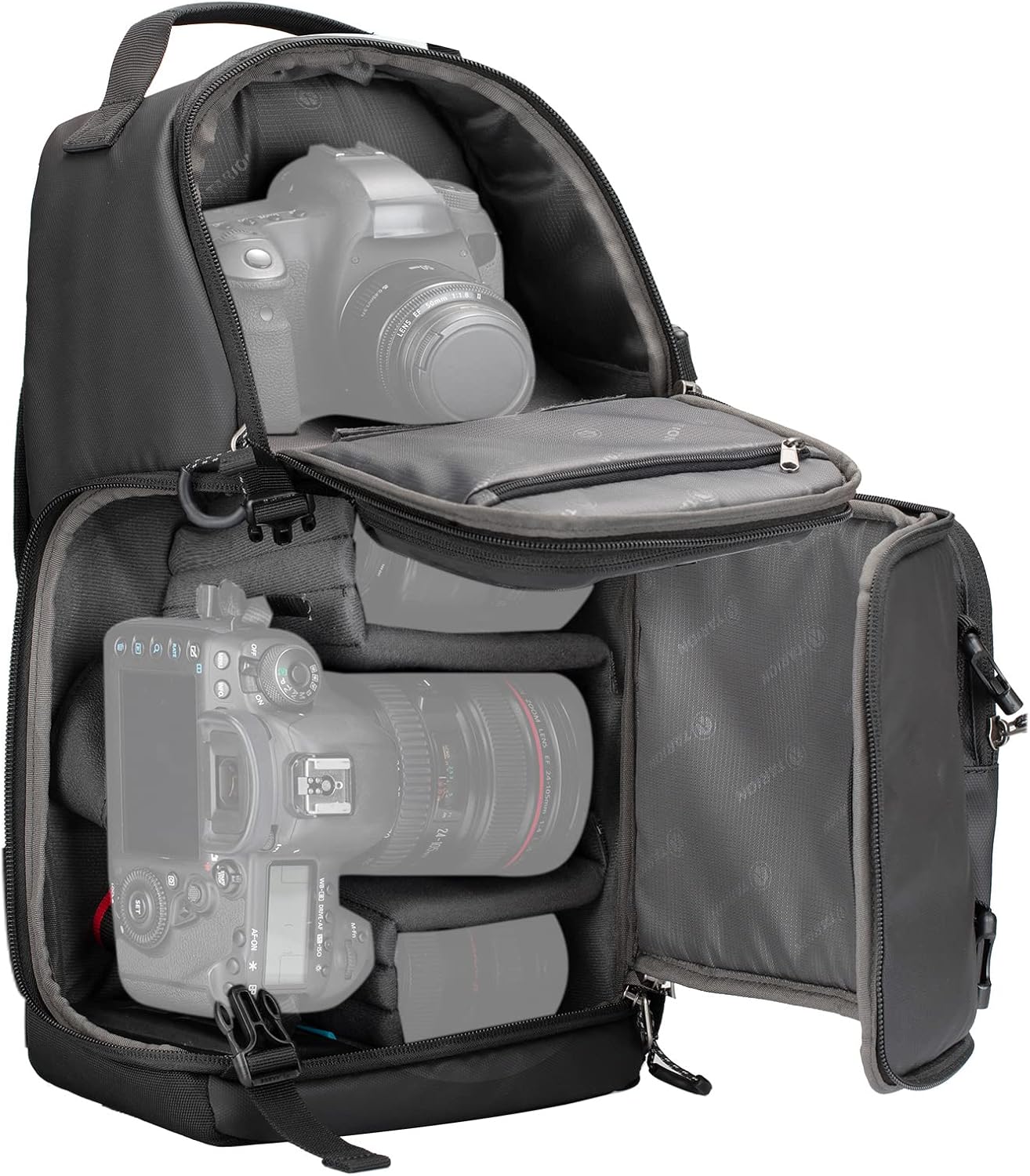 TARION Waterproof Camera Sling Bag Backpack - DSLR Sling Camera Bag for Photographers, Cross body Sling Bag with Raincover Tripod Holder Photography Slingpack Black TR-S - Image 7