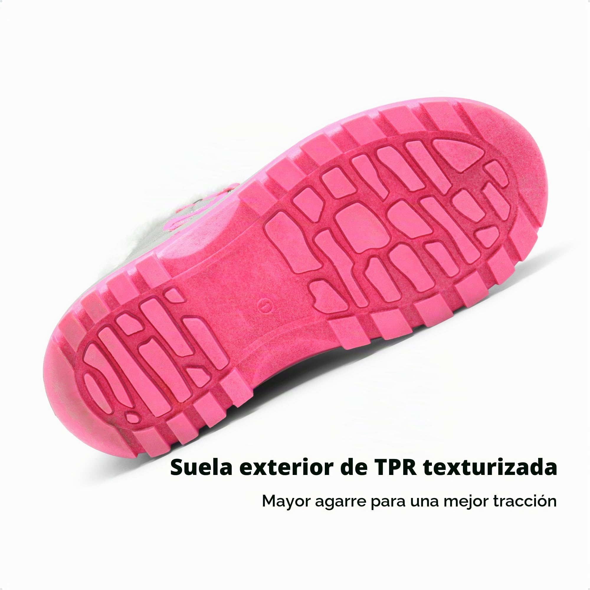 DREAM PAIRS Kids Botas de Nieve Invierno Ninos con Forro Calido Zapatos de Senderismo con Cordones Impermeables Acolchados Pesados Forester-E