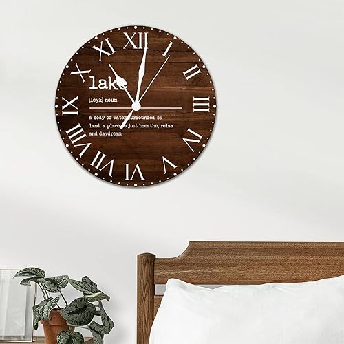 Miniatura 80 de ArogGeld Definición de recursos humanos, reloj de PVC, frases motivacionales, sin marco, números romanos, significado de 12 pulgadas, silencioso