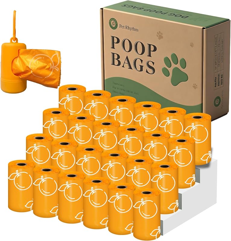 Bolsas para Fezes de Cães e Gatos com Aroma de Laranja Pet Rhythm, 24 Rolos com 360 Unidades
