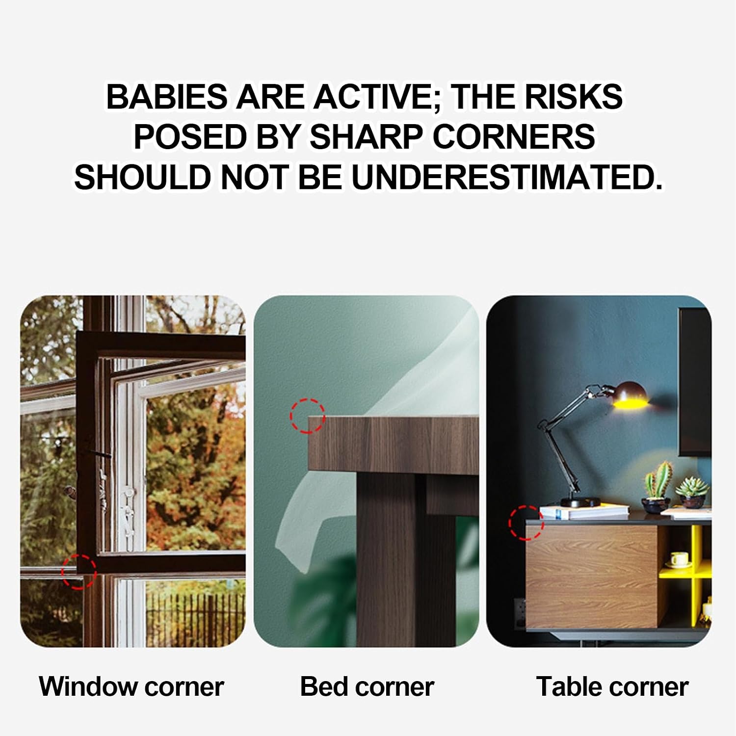 10/20-piece Pack of Soft Corner Protectors,Baby Safety Protective Corner Pads,Suitable for Tables,Chairs, Beds,cabinets,ensuring Children's Safety in The Home and Childcare Space(T-Style,10pcs)