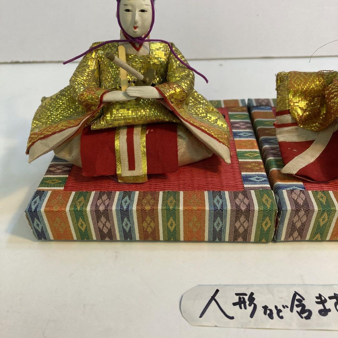 Amazon.co.jp: 繧繝べり高級品:お雛様用畳台赤メセキ和紙のミニ畳2台組