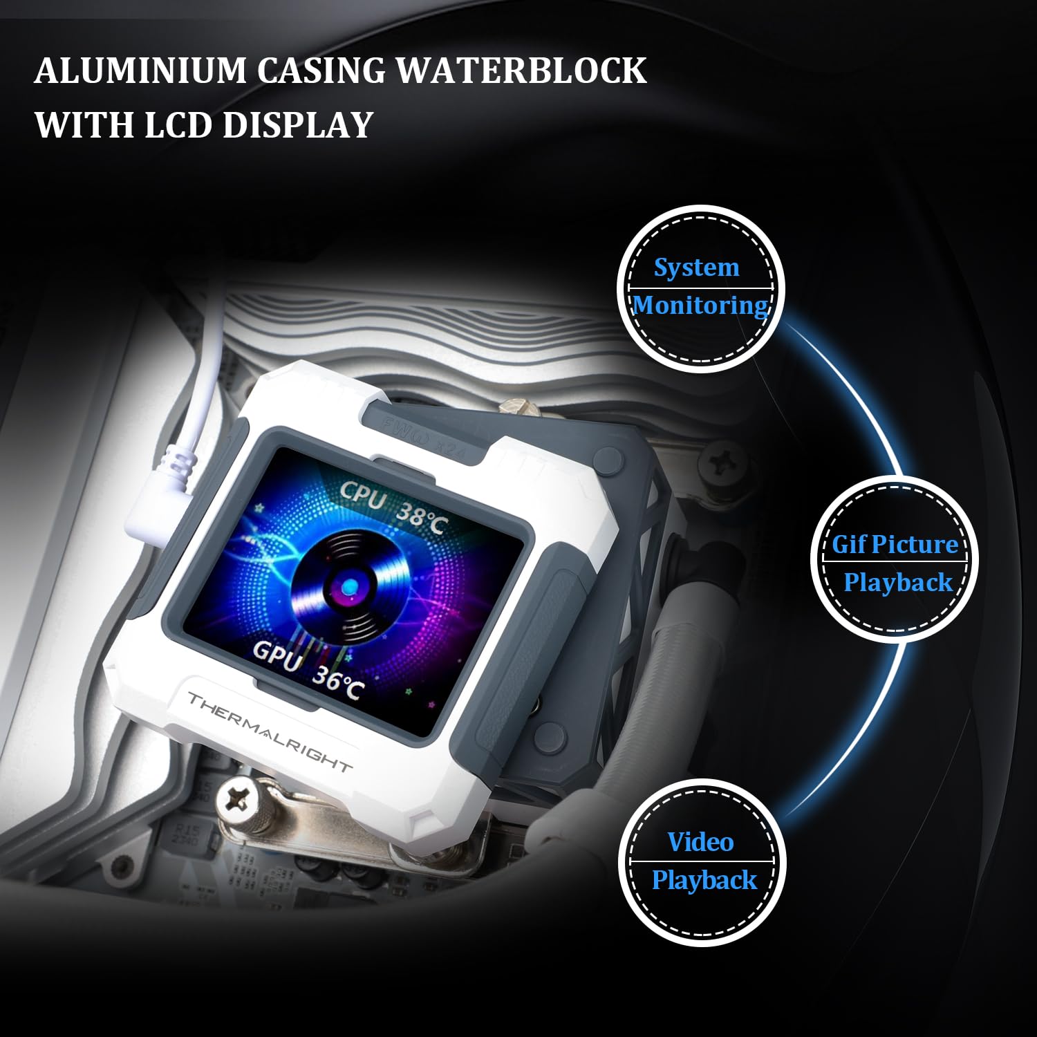 Amazon.co.jp: Thermalright FW 360 ホワイト ARGB AIO CPU リキッド