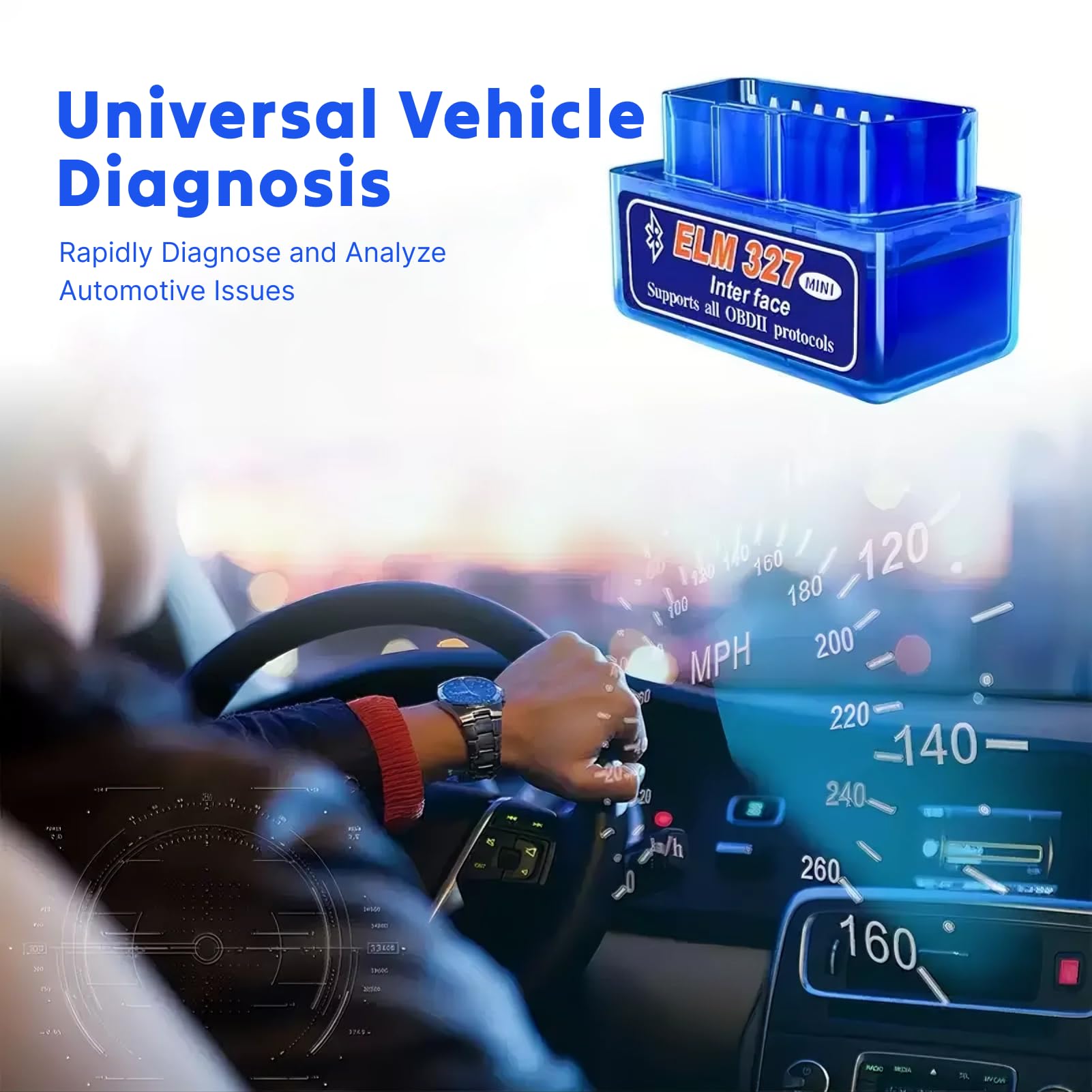 ELM327 OBD2 Diagnosegerät Mini – Bluetooth Für Android & IOS Zur Autodiagnose ELM327 OBD2 Scanner