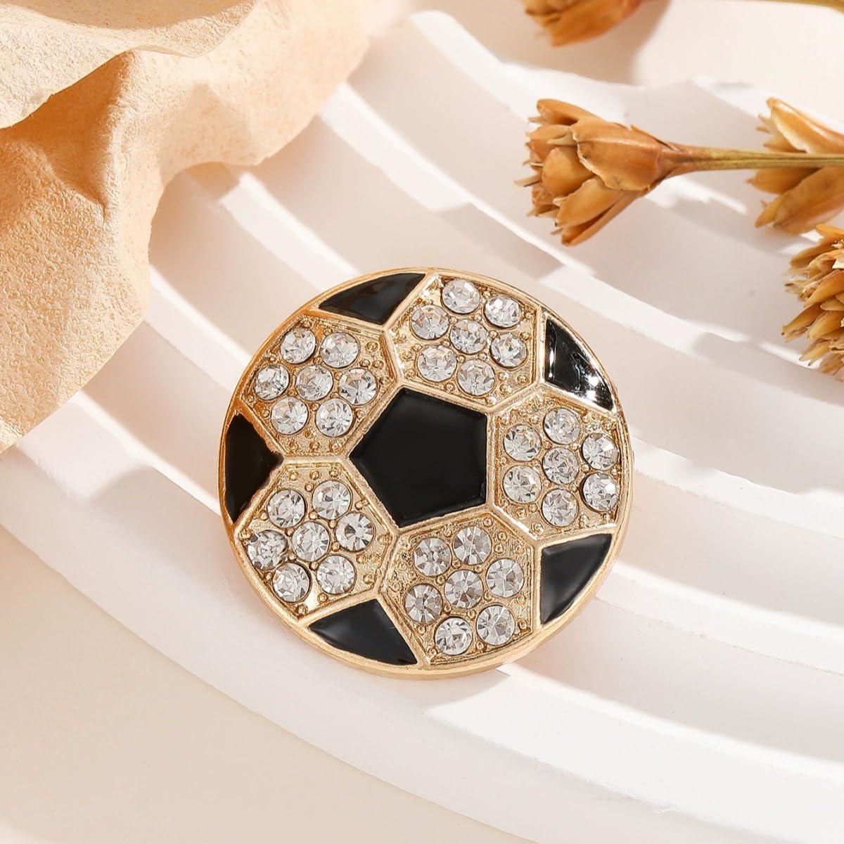 Sports Ball Brooch Rhinestone Enamel Football Basketball Baseball Volleyball Soccer Softball Pins for Lapel Backpack Hat, Sports Fan Jewelry Gift for Men Women