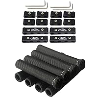 Vista 9 de LEDAUT 12 piezas separador divisor de cables de bujía del motor para 8 mm, 9 mm, 10 mm (negro)