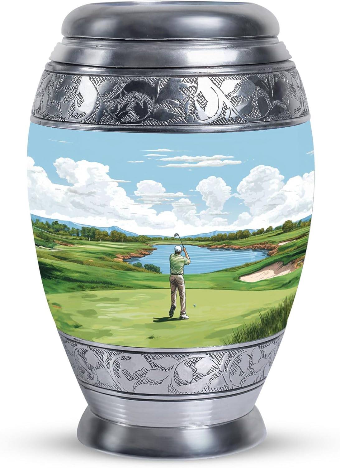 KARYLIZ Golf Urn for Ashes for Women - Small Urns for Human Ashes Keepsake Adult Man - Cremation Keepsake Urns for Human - Sports Memorial Urn for Adult Female 3Inch
