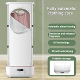 Cashwise Machine à Repasser Automatique, sèche-Linge Portable avec séchage à la Vapeur, Machine à Plier Le Linge, Indispensable pour Un Repassage Rapide et sans Plis - 8