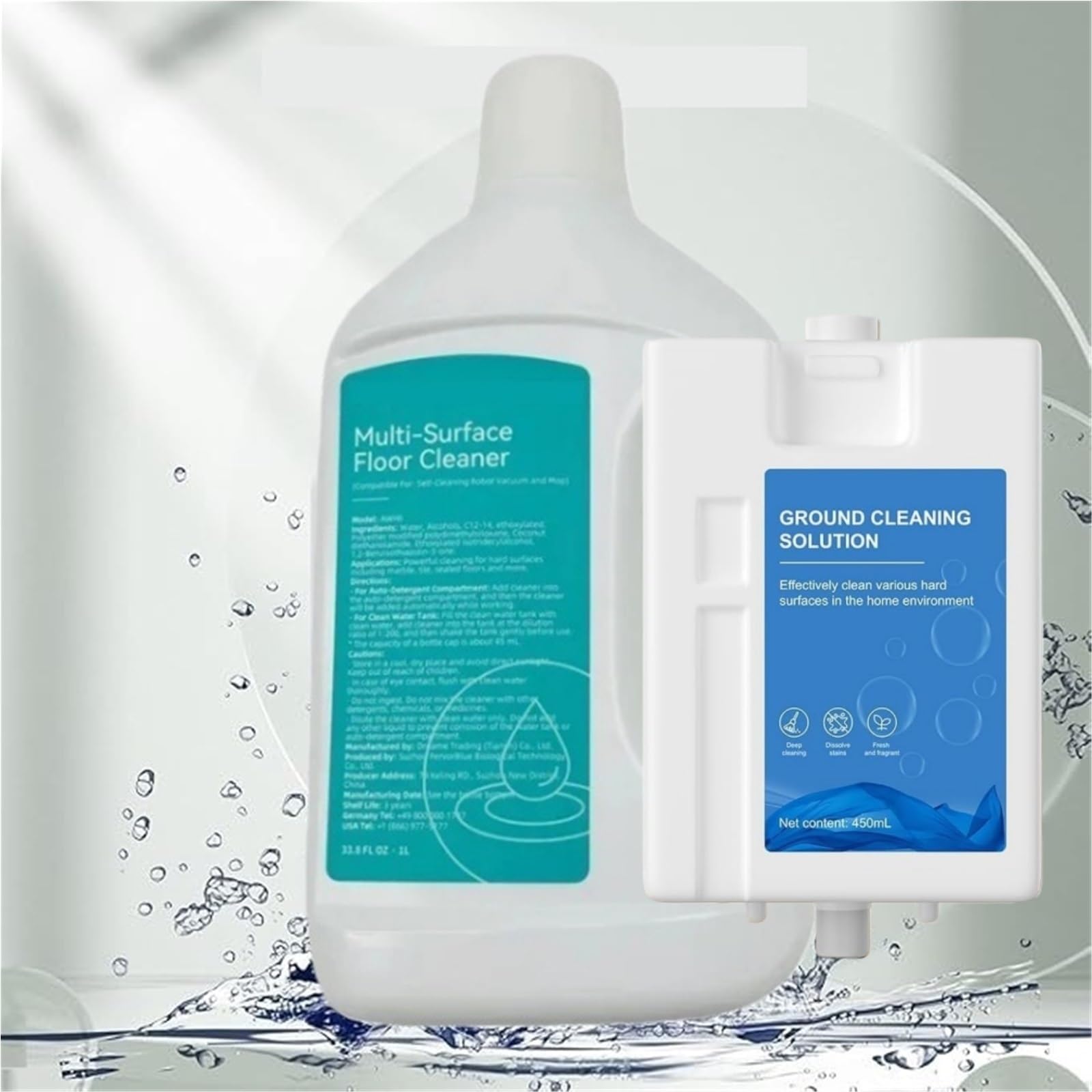 Solución de limpieza compatible con Dreame L20 Ultra, L30 Ultra, L10 Prime, L10s Pro Ultra y X10 Plus. Limpiador de pisos líquido.(4pcs)