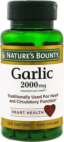 Natures Bounty Ajo 2000 mg 120 tabletas recubiertas paquete de 2 2 botellas de cada una de 120 tabletas