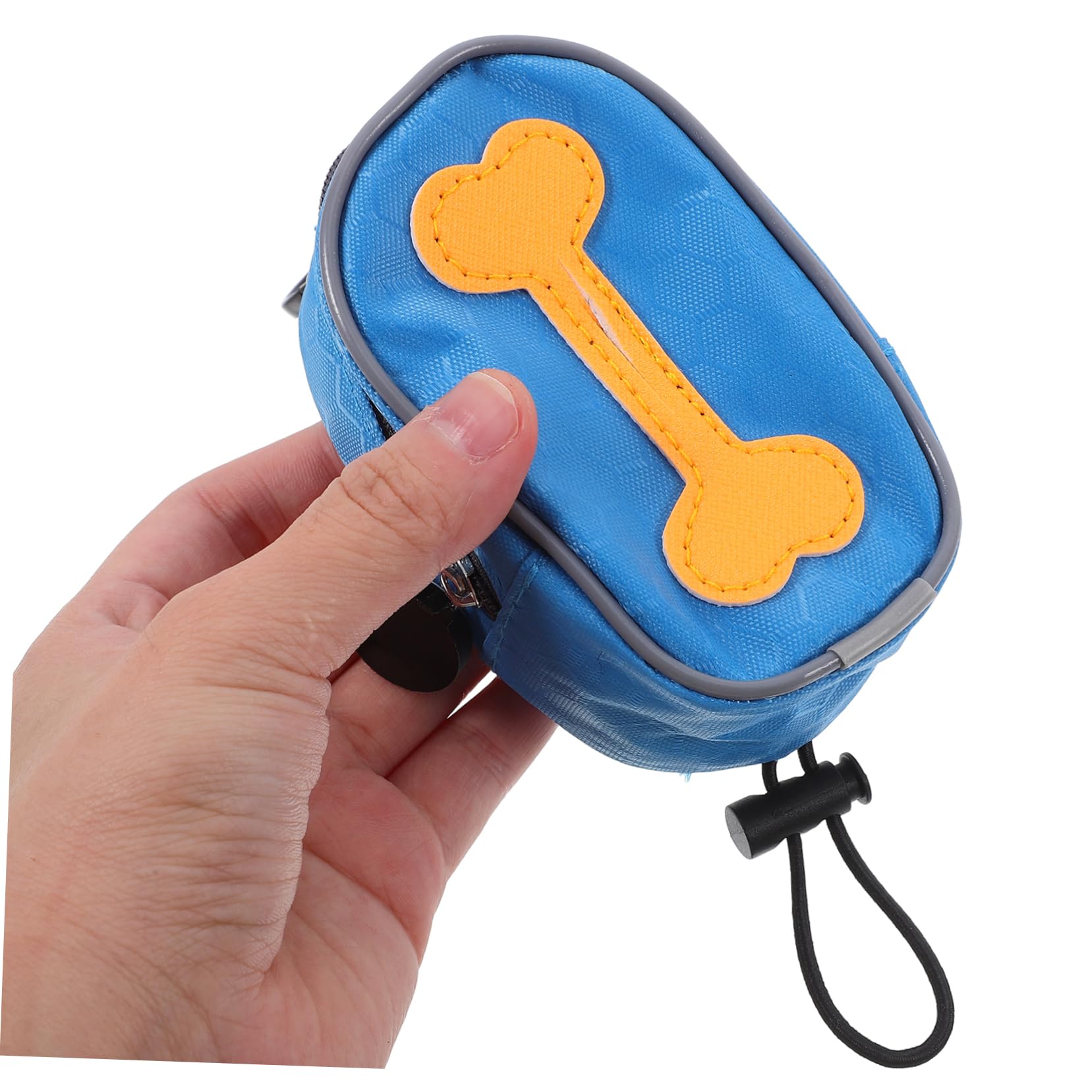SOIMISS Dispensador de Bolsas para Excrementos de Perro, con 8 Rollos y Cremallera, para Correa o Arnés, Adecuado para Paseos al Aire Libre