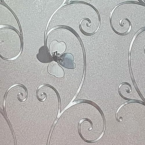 Niviy Película de privacidad para ventana, película esmerilada para ventana, sin pegamento, cubierta de ventana para oficina y decoración del hogar,