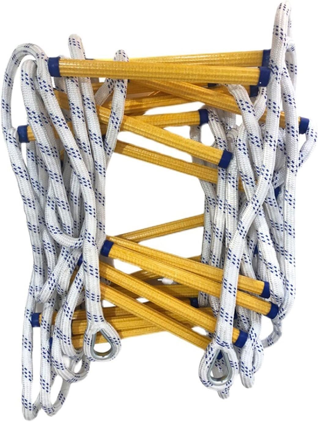 Escape Rope Ladder, Flame Retardant Soft Evacuation For Adults, 2-9 Layers, Easy To Use For Training Climbing(18m)