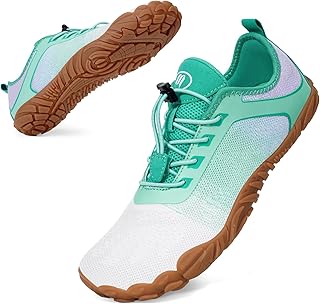 Barfußschuhe Damen Herren Traillaufschuhe mit Breite Zehenbox und Zero-Drop Sohlen Leicht Atmungsaktiv Barfuss Schuhe Komfort rutschfest Zehenschuhe Sportschuhe Fitnessschuhe