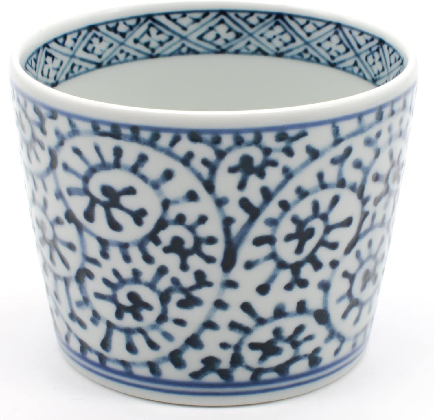 Saikai Pottery 31854 Hasami Ware Porcelain Buckwheat Choko Cup, Aigoya Picture Change, Cosmetic Box, 6.8 fl oz (200 ml), Set of 5