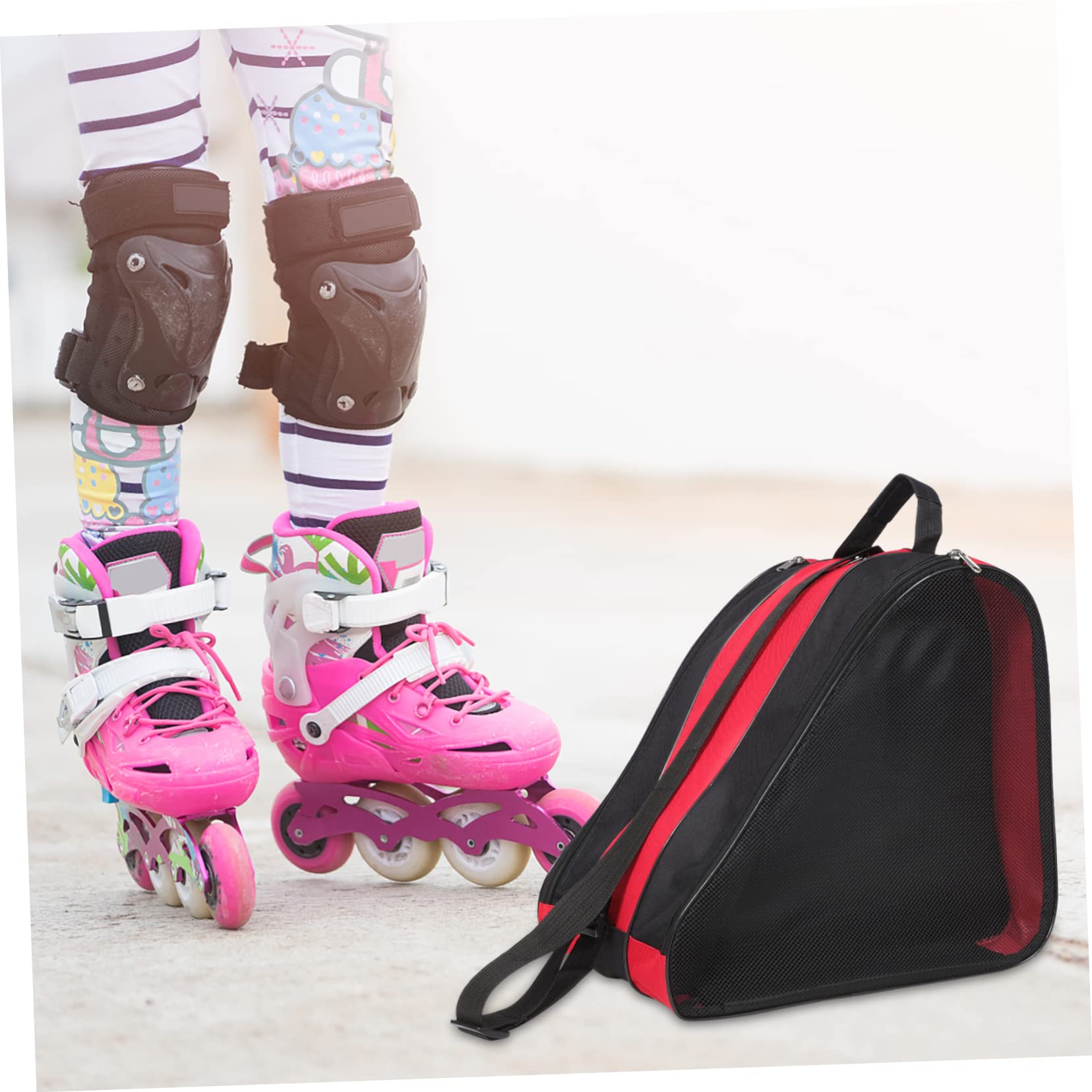 BESPORTBLE Borsa Da Skate Pattini A Rotelle Per Adulti Pattini A Rotelle Per Ragazze Di Ghiaccio Borsa Per Pattini Da Viaggio Contenitore Scarpe Pattini Panno Oxford
