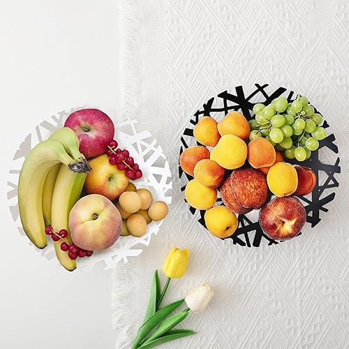 Miniatura 5 de IBWell Cesta de frutas, tazón de acero para frutas o verduras para el hogar, encimeras, cocina, decoración del hogar, aspecto de alta gama