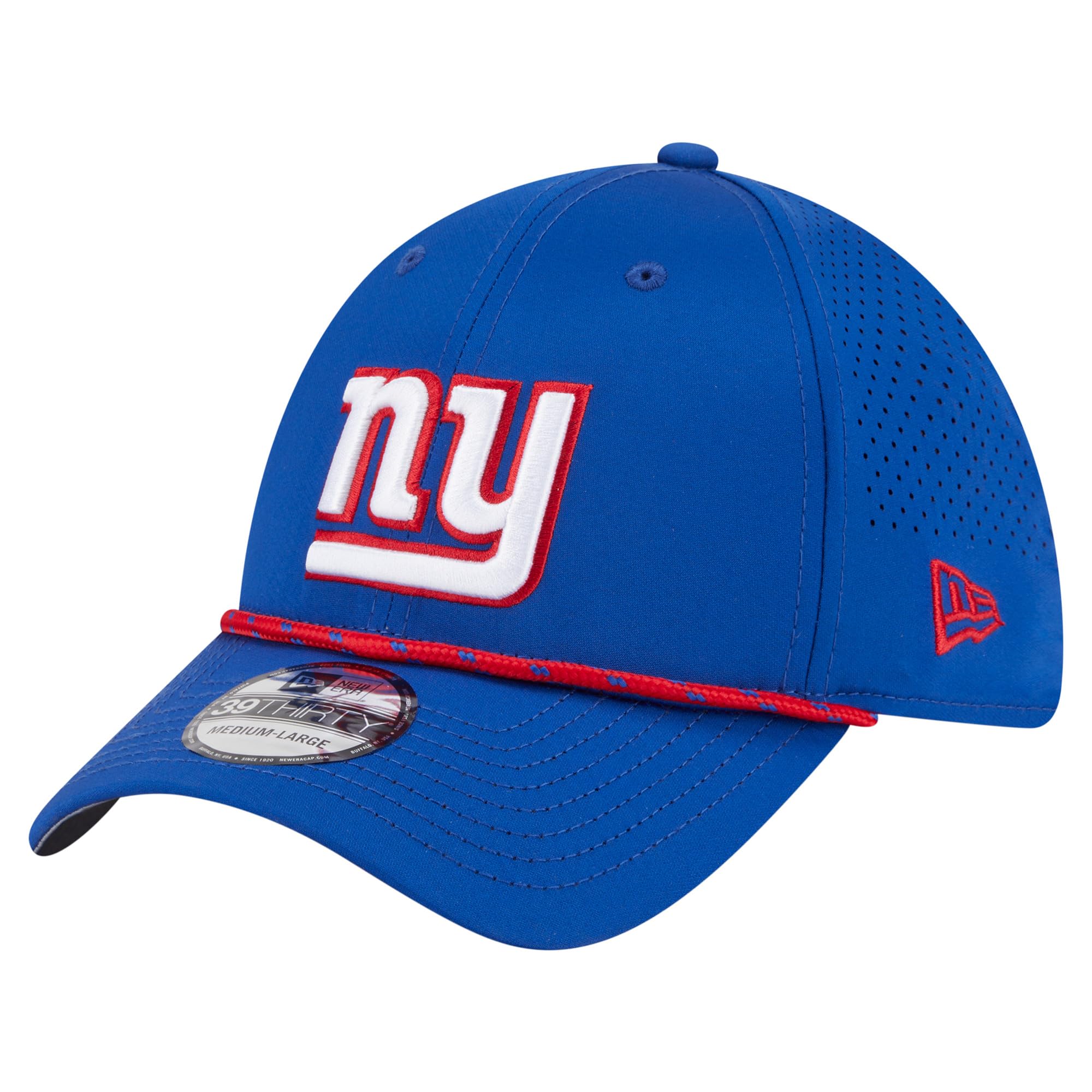 New Era Men's NFL Perforated 39THIRTY Flex Hat, New York Giants, Royal, S-M — image 1