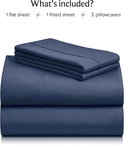 Miniatura 2 de LuxClub Juego de sábanas tamaño matrimonial de 6 piezas, sábanas transpirables de lujo, bolsillos profundos de 18 pulgadas, ecológicas, sin arrugas,