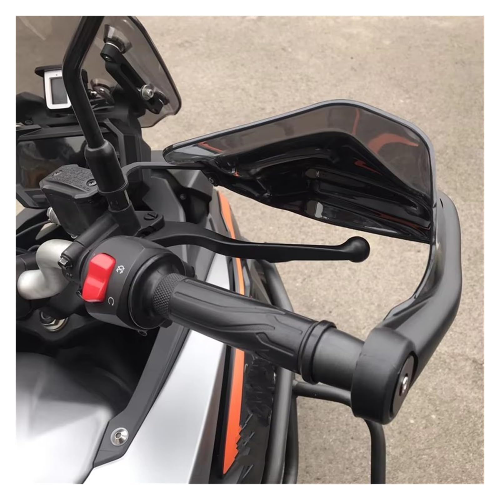 Paramani Manubrio Moto Per CFMOTO 650MT 400MT Paramani Paramani Protezioni scudo Parabrezza Protezione dal a mano Manubrio Handguard(Handguard Black)